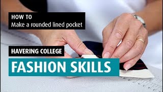 HOW TO: Make a rounded lined pocket