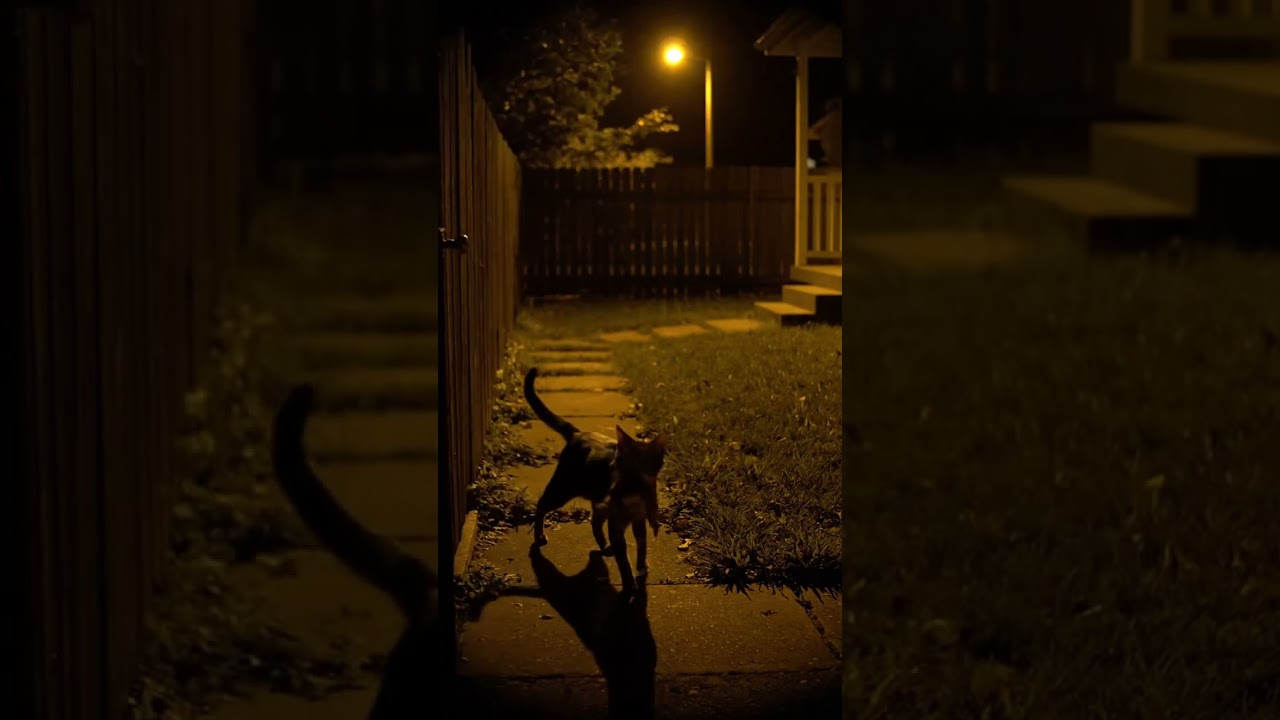 Cat Brings a Rat Home at Night 😱 | Real CCTV Footage 