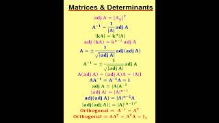 Matrices and Determinants - Mathematics