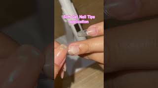 Soft Gel nail tips application 💅🏼 #cute #kawaii #diy #nails #softgel #gelnails #nailart screenshot 3