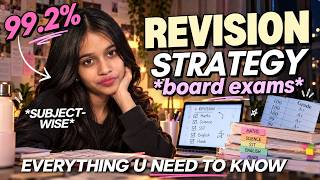 How I Revised for Boards to Score 99.2% | Complete Revision Strategy