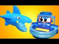 vrachtwagencartoons voor kinderen - Het beste van haaibeeldverhaal - Supertruck in Autostad