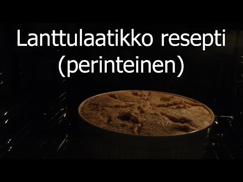 Jouluherkkuja: Itse tehty perinteinen lanttulaatikko. 