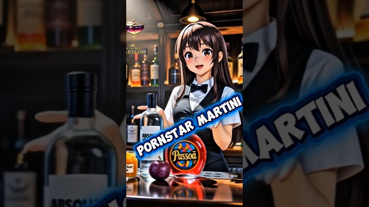 ⁣How to Make a Pornstar Martini 🍸✨ (Step by Step) #cocktail #kokteyl #mixology #bar #anime