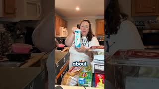 Her grocery haul is insane.