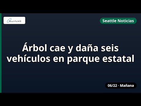Seattle · Árbol cae y daña seis .. y más | 06/22 mañana