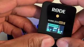 Rode Wireless Go 2 - How to Adjust Gain/db (Decibels)