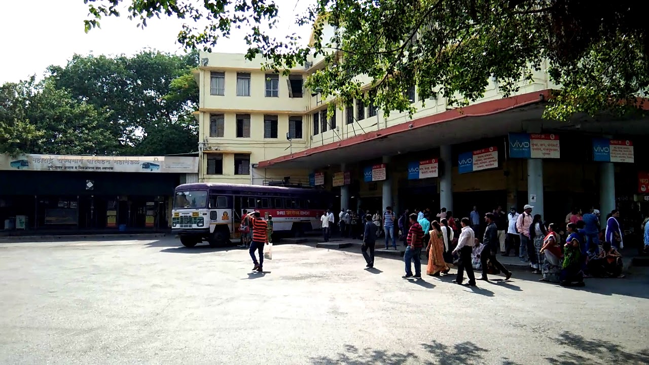 Pune railway station bus stand YouTube