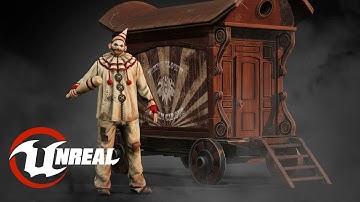 Animated Low poly Game Ready EVIL CLOWN /3D