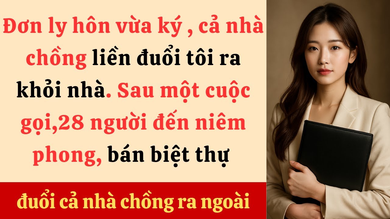 Đơn Ly Hôn Còn Chưa Khô Chữ Ký Mẹ Chồng Mắng Tôi Ăn Bám, Tôi Gọi Người Niêm Phong Và Bán Biệt Thự
