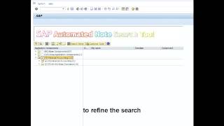 SAP ANST Automated Note Search Tool screenshot 5