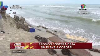 Erosión Costera Deja Sin Playa Comunidad De Corozal En La Ceiba