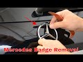 How to remove the back Mercedes emblem without braking it