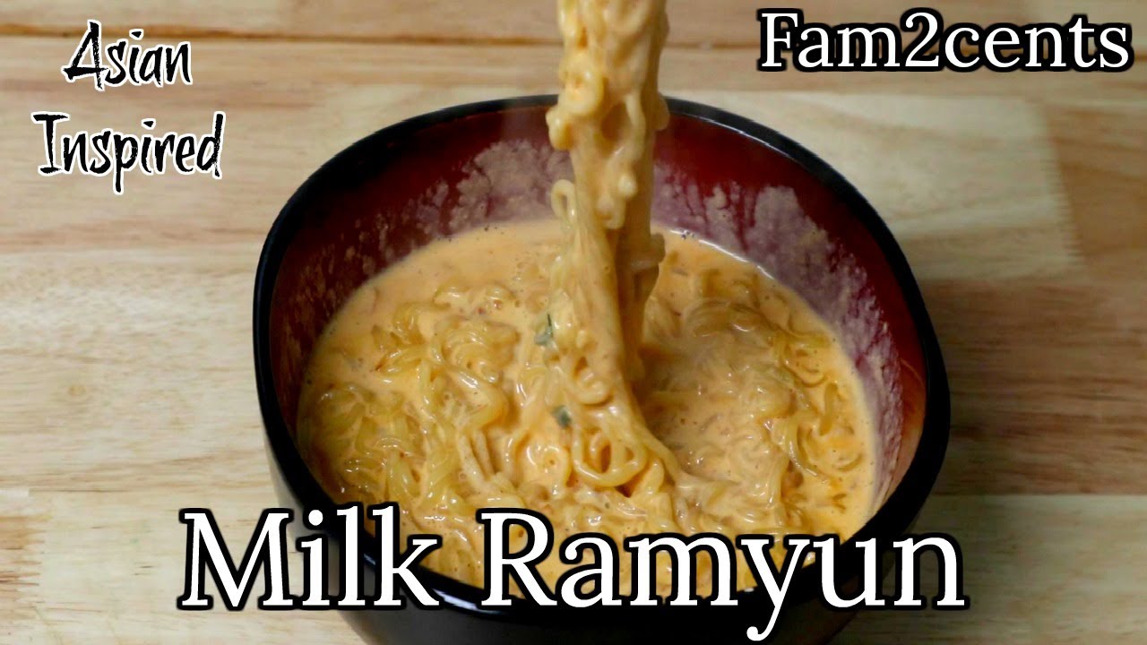 Asian Inspired - Milk Ramyun - YouTube