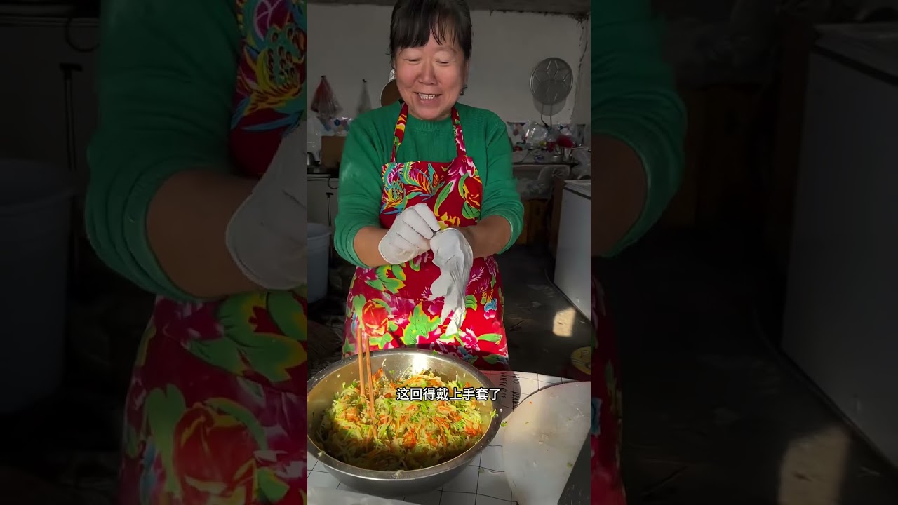 油炸萝卜丸子好了，想不想吃 #我的乡村生活 #农村美食 #农村生活 #vlog日常 #萝卜丸子