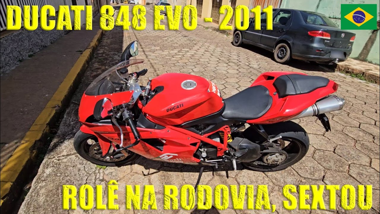 🇧🇷 DUCATI 848 EVO - ROLÊ NA RODOVIA SEXTOU