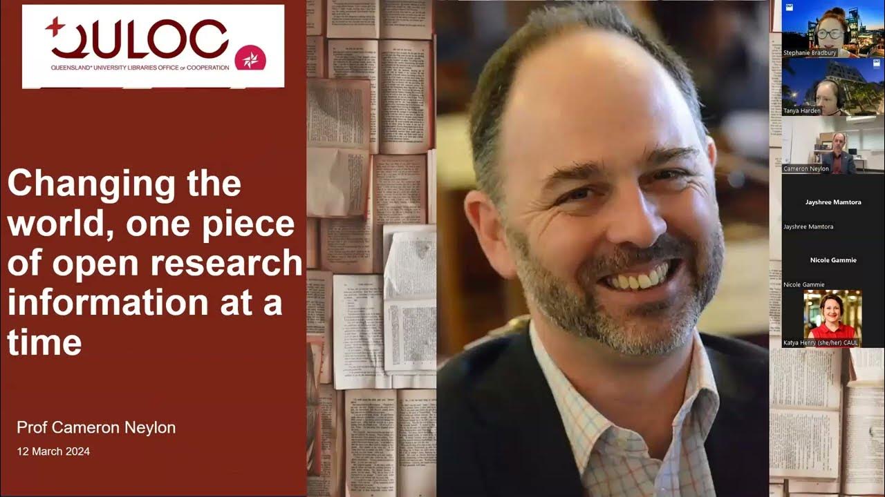 Changing the world, one piece of open research information at a time