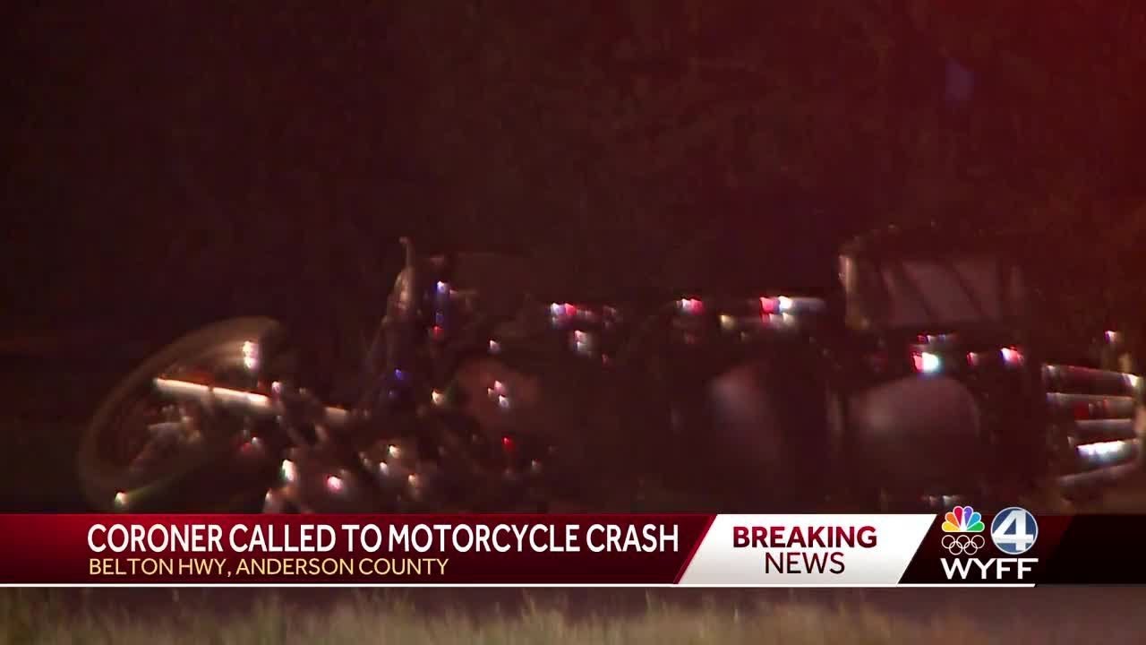 Coroner called to motorcycle crash in Anderson County - YouTube