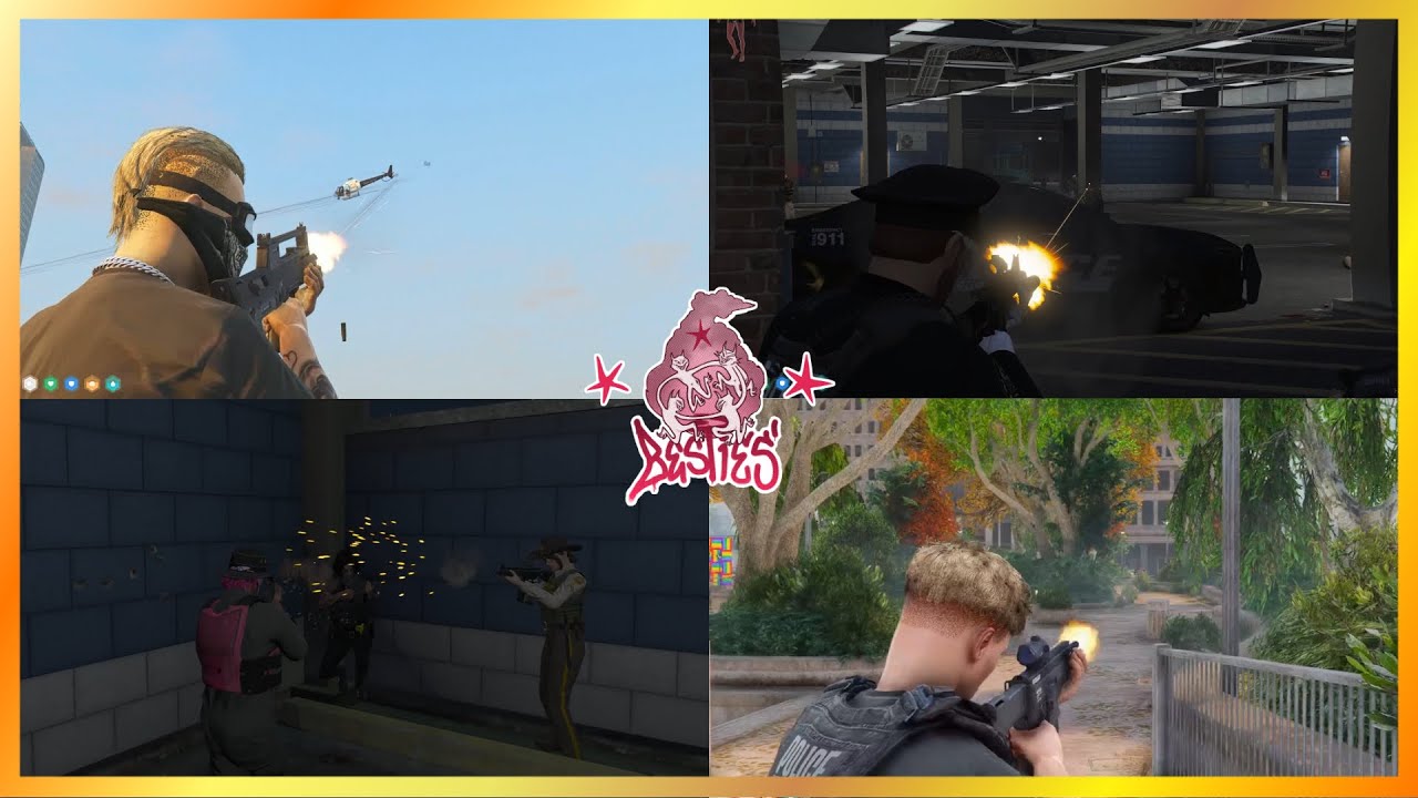 Besties Smoke Cops At Legion Square And Brown Garage (Multi POVs) | NoPixel 4.0 GTA RP