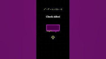 Visual Proof: a² - b² Trick 🧠 #Shorts