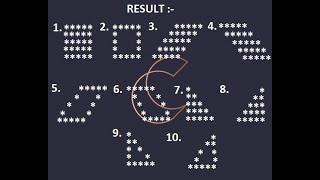 How To Make Star Pattern In C Language. || Pattern Part:-7