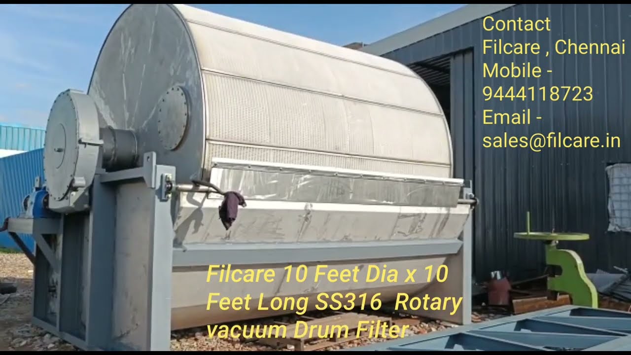 Rotary Vacuum Drum Filter From FILCARE