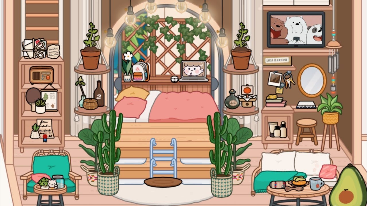 Toca Life World NEW BIG AESTHETIC SIMPLE BEDROOM DESIGN MAKEOVER 