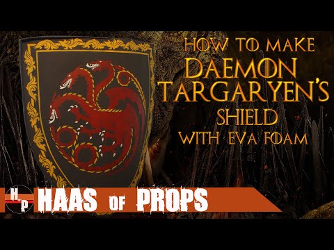 How to Make Daemon Targaryen EVA Foam Shield from House of the Dragon | Game of Thrones Cosplay LARP