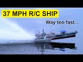 Worlds fastest rc aircraft carrier