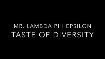 Taste of Diversity 2014: Mr. Lambda Phi Epsilon