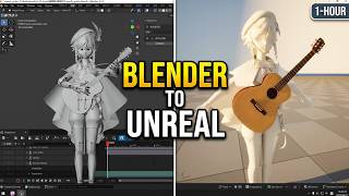Blender to Unreal: Automated MIDI Guitar Performance Guide