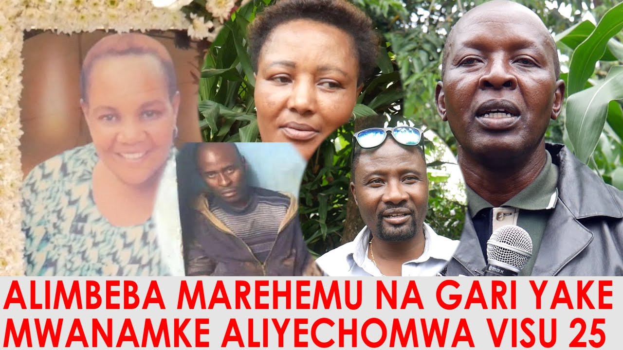 MAZITO YAIBUKA MSIBA WA AMWANAMKE ALIYECHOMWA VISU 25 NA MWANAUME  