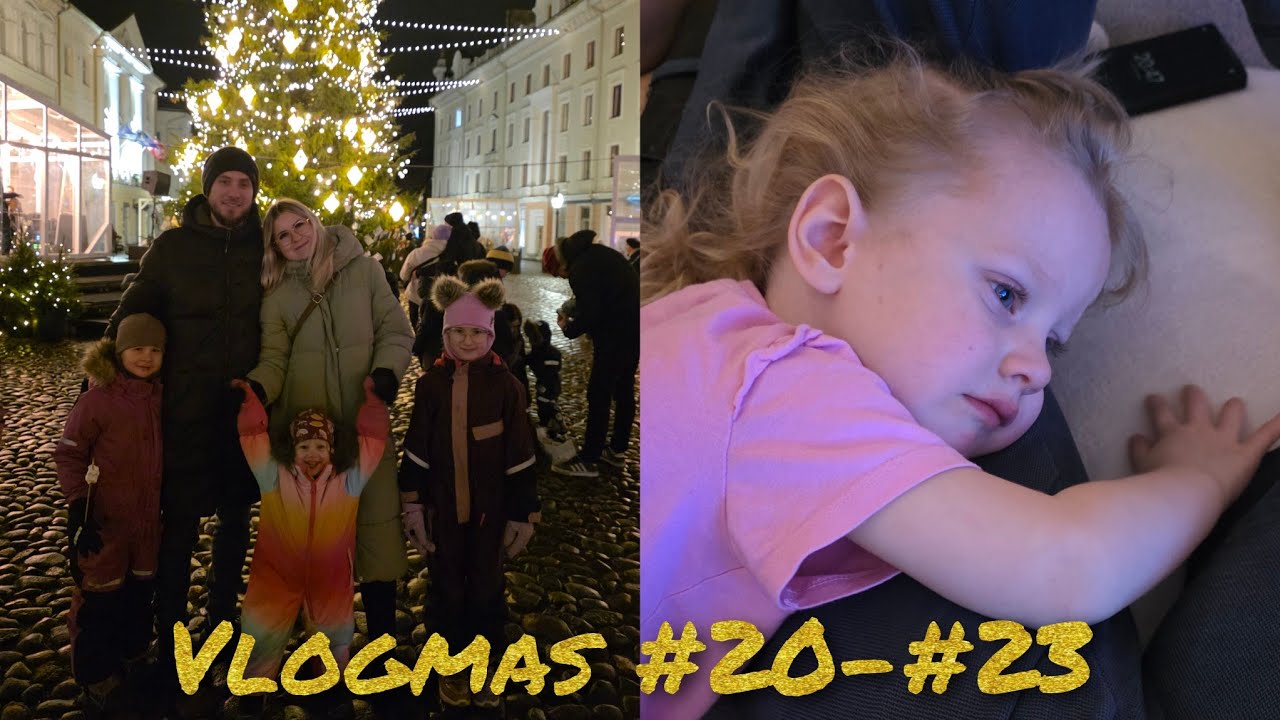 Käisime raekojaplatsil & Netu jäi A-grippi 😢 | Vlogmas #20-#23 🎄