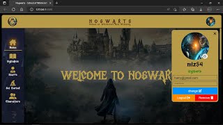 Harry Potter - Fictional Web application using html css js