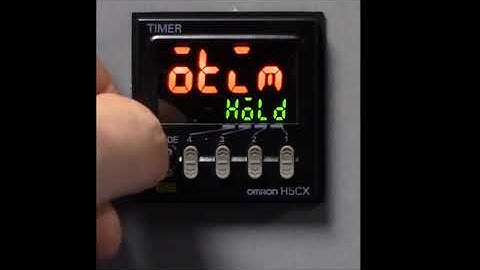 Omron H5CX-N Digital Timer Basic Function Programming | OMRON Cuong Linh