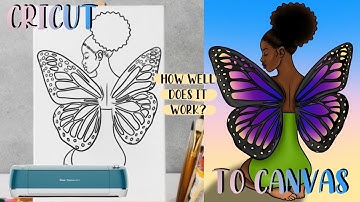How to Make a Canvas Sip and Paint Party Canvas diy with Cricut and HTV Vinyl Craft Art Kit
