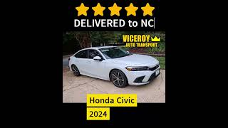 2024 Honda Civic from Texas to North Carolina