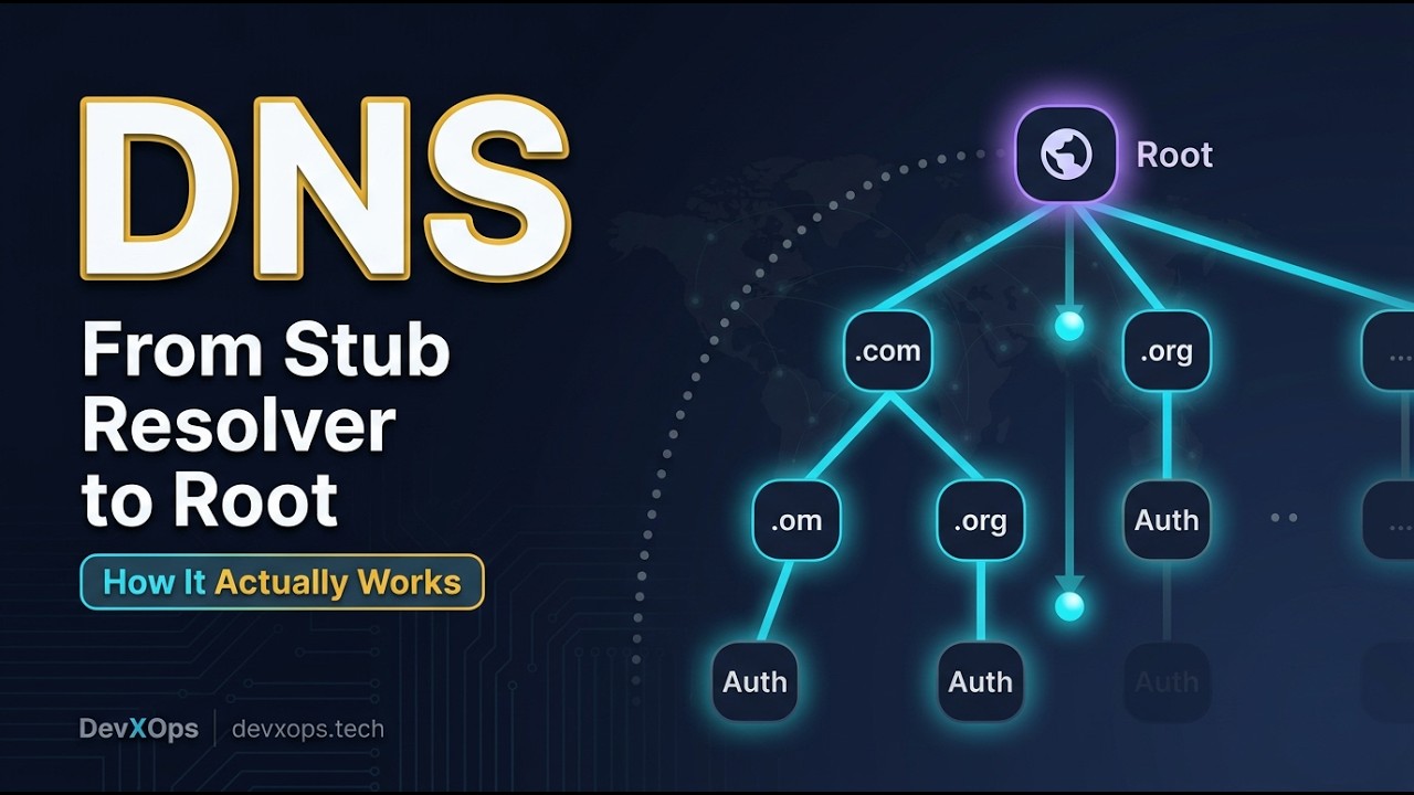 How DNS Resolution Really Works — Stub Resolver, Root Servers, DNSSEC, DoH & DoT