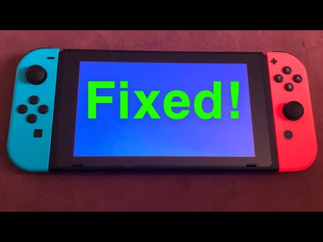 Nintendo Switch How to FIX blue screen Bricked EASY FIX! - YouTube
