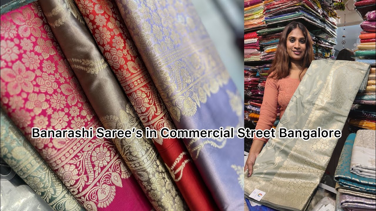 Silk Saree’s In Bangalore | @knssilksdesigners | Commercial Street | Khushbu Shetty | 