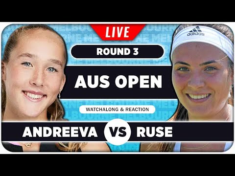 ANDREEVA vs RUSE • Australian Open 2026 • LIVE Tennis Watchalong