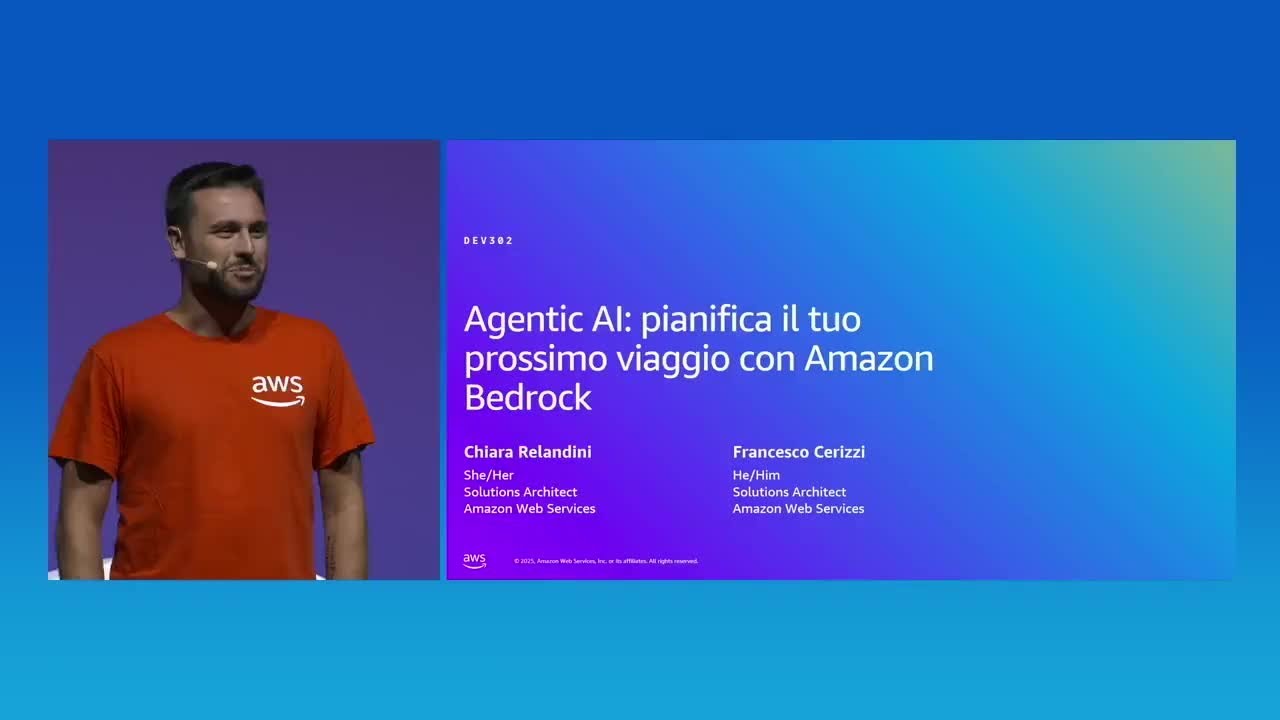 AWS Summit Milan 2025 - Agentic AI: pianifica il tuo prossimo viaggio con Amazon Bedrock