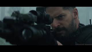 GIANT WOLF vs HELICOPTER Attack Scene ! RAMPAGE Movie Clip