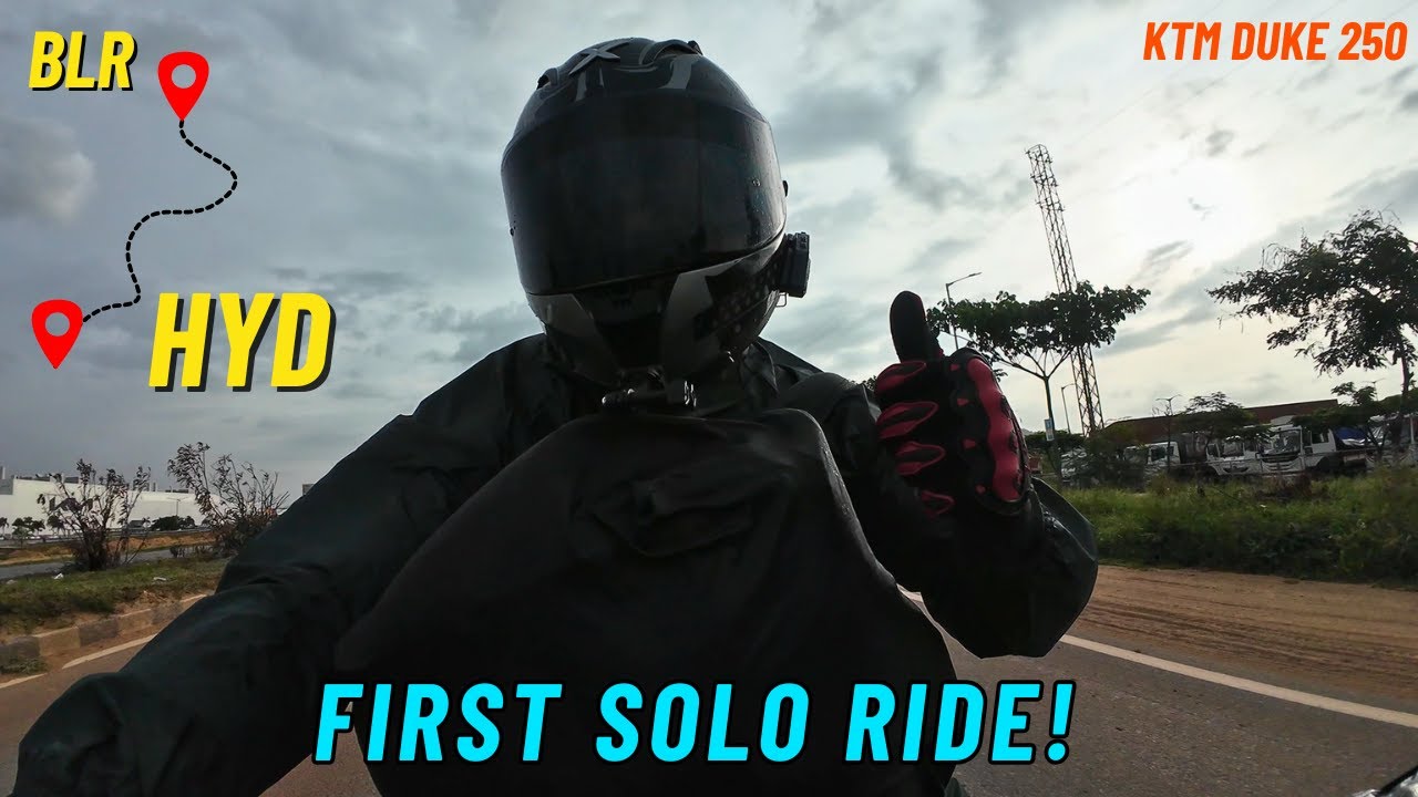 Bangalore to Hyderabad Bike Ride 😱 | NH44 | KTM Duke 250 | Full Ride Experience!
