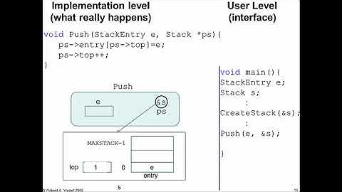 Stack array based implementation part 3