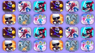 Rainbow Stretch,SlicingHero,Ninja Cut,Agent J,ThiefPuzzle,Layer Man screenshot 2