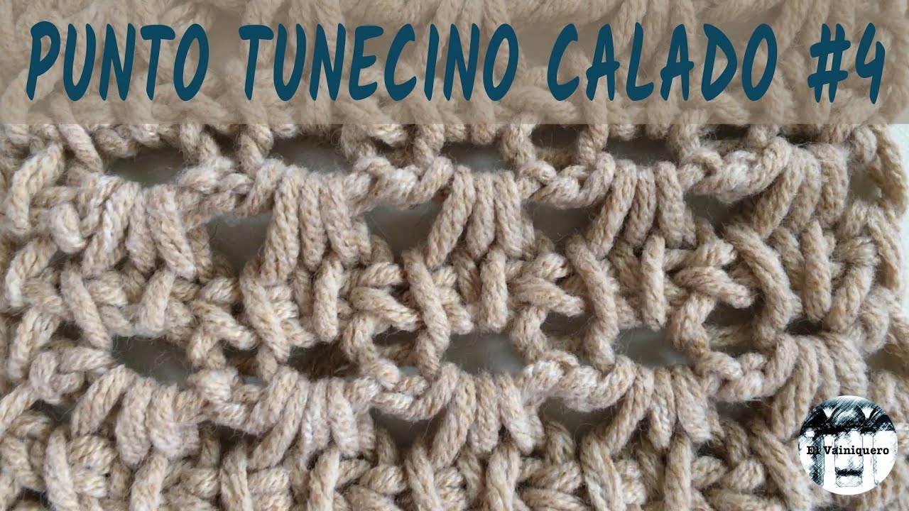 Punto calado tunecino #4 - Crochet tunecino