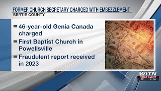 Former church financial secretary in Bertie County charged with embezzlement