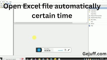 Open Excel file automatically certain time #exceltutorial #exceltech #excel #exceltips #exceltricks