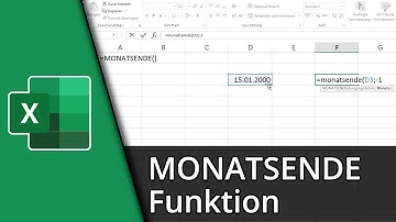 Excel Monatsende Funktion | =MONATSENDE() ✅ Tutorial